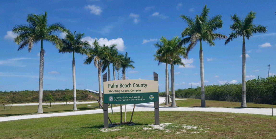 The Palm Beach County Shooting Sports Complex is off Seminole Pratt Whitney Road, near the main entrance to the J.W. Corbett Wildlife Management Area, about 25 miles northwest of West Palm Beach.